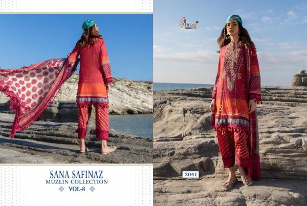 Shree Fab Sana Safinaz Muzlin Collection Vol-8 2041-2048 Series  