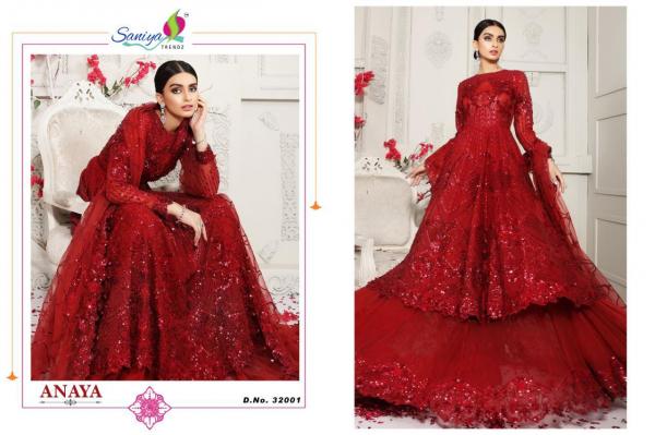 Saniya Trendz Anaya 32001 Red Salwar Suit 