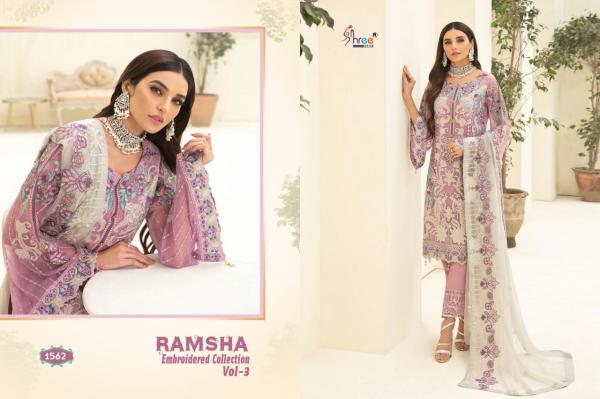 Shree Fabs Ramsha Embroidered Collection Vol-3 1562-1563 Series  
