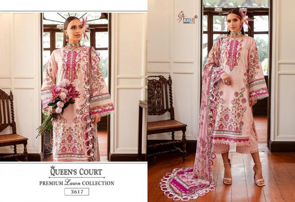 SHREE FAB QUEENS COURT PREMIUM LAWN COLLECTION 3617 TO 3622 