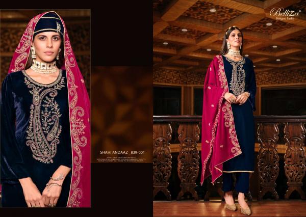 Belliza Designer Shahi Andaaz 839-001 to 839-006 Series 