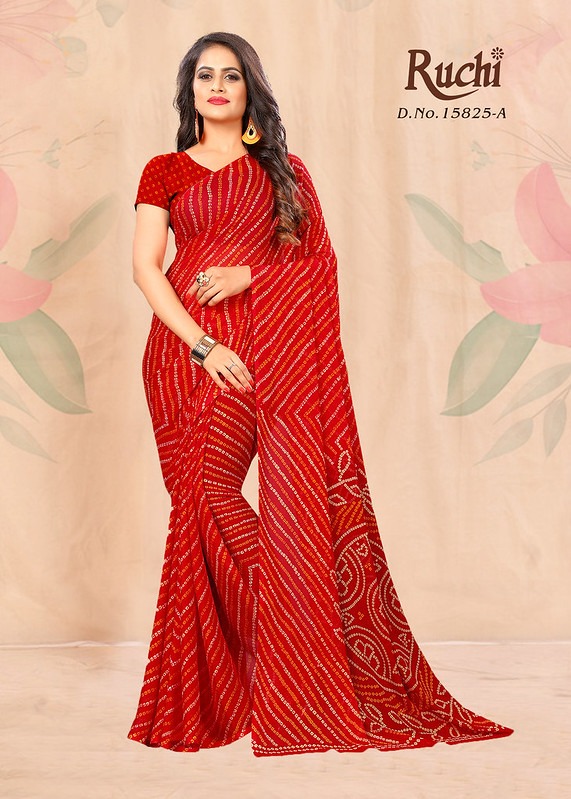 Ruchi Saree Star Chiffon 15825 Colors  