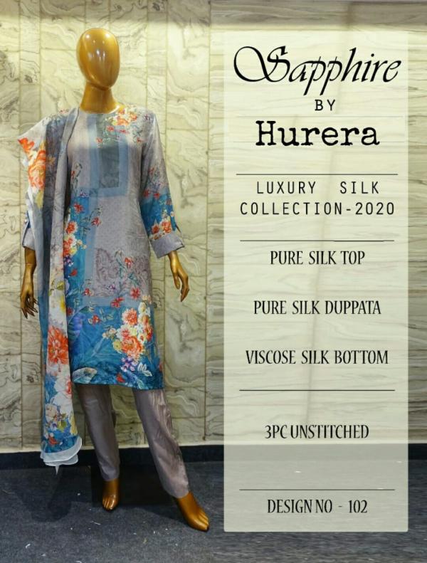 Hurera Sapphire Luxury Silk Collection 2020 Suits 