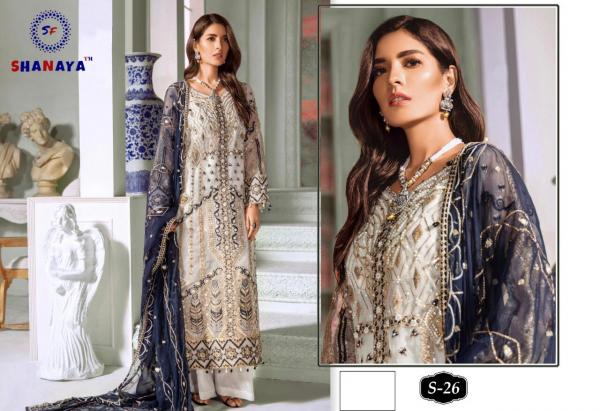Shanaya Fashion S-26 White Salwar Kameez 