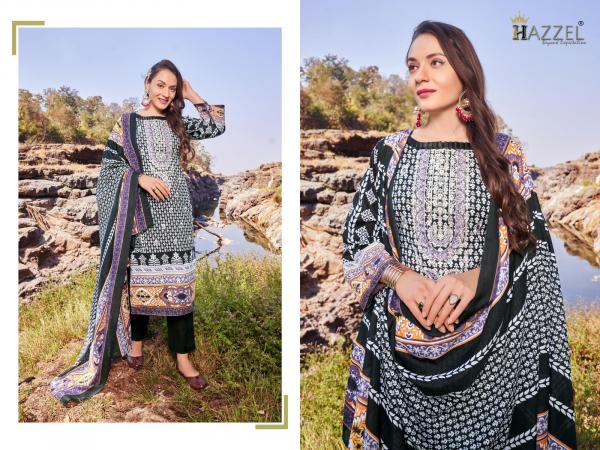 HAZZEL PRINTS BIN SAEED LUXURY LAWN COLLECTION 3001 TO 3002 