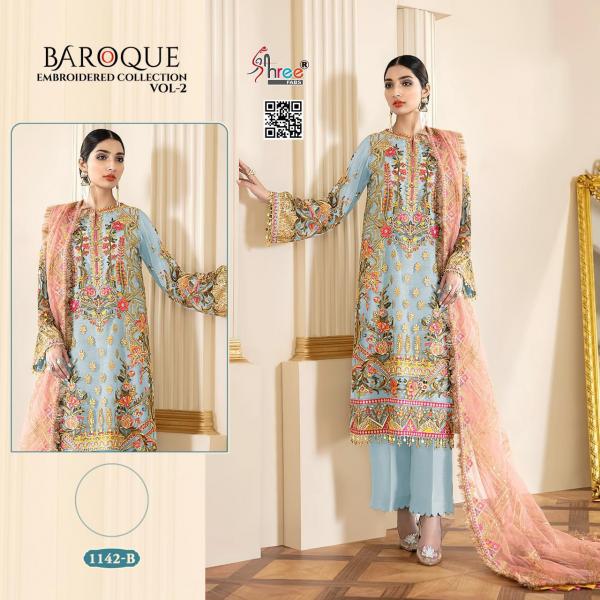 Shree Fab Baroque Embroidered Collection Vol-2 1142 Colors  