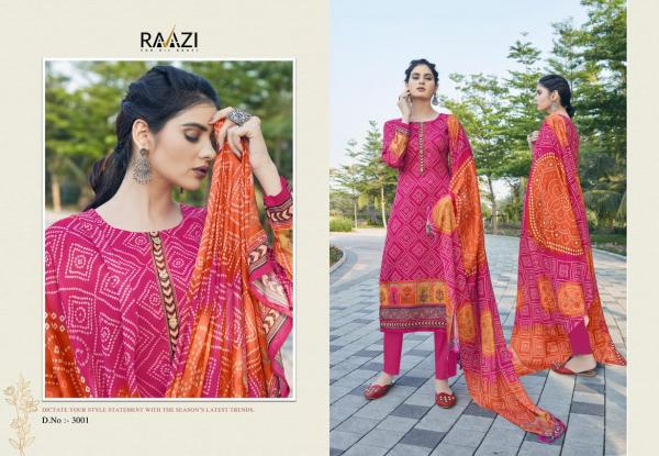 Rama Fashion Raazi Bandhej 3001-3008 Series 