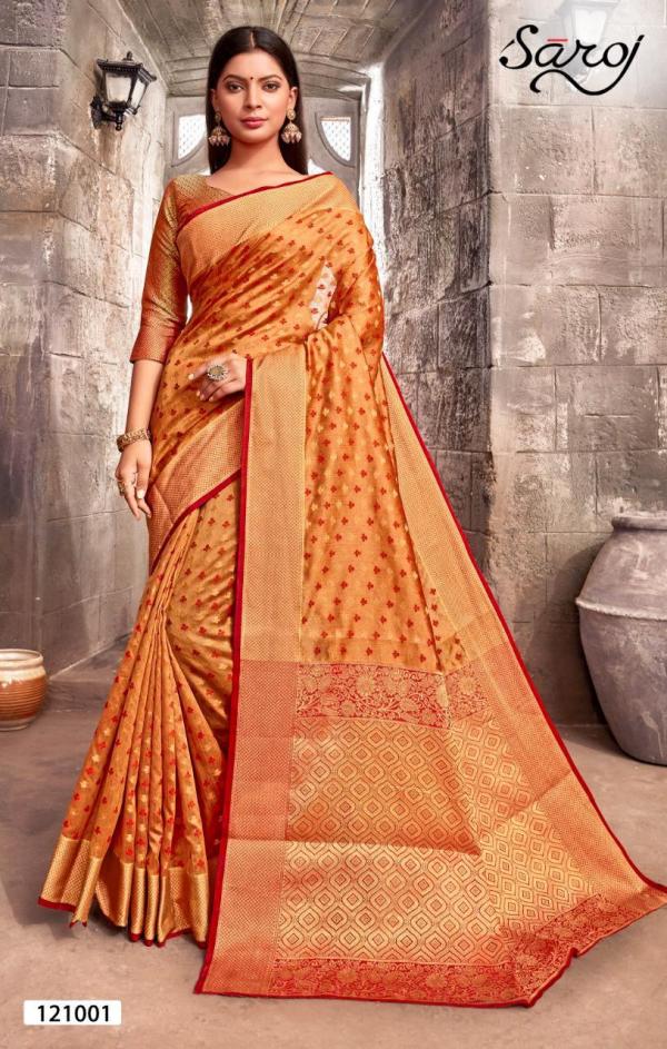 Saroj Saree Kesar Silk 121001-121006 Series 