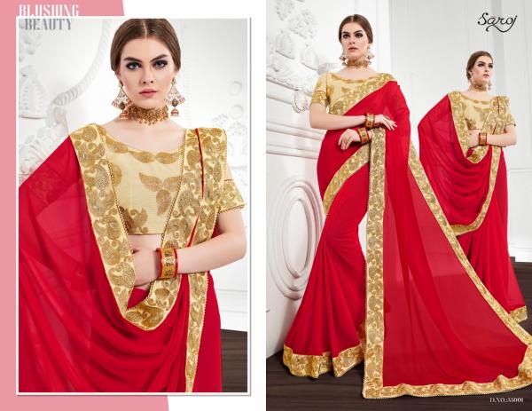 Saroj Saree Indian Fashion 55001-55008 Series 