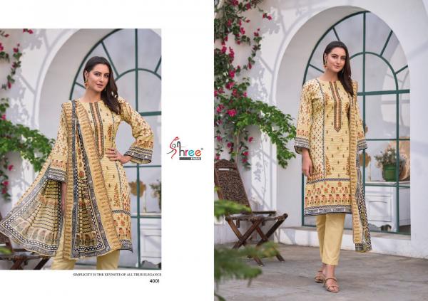 Shree Fab Bin Saeed Lawn Collection Vol-4 4001-4006 Series 