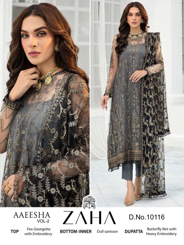 Zaha Suit Aaeesha Vol-2 10116-10119 Series 