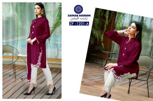 Zainab Fashion Luxury Pret Collection ZF-1201 Colors 