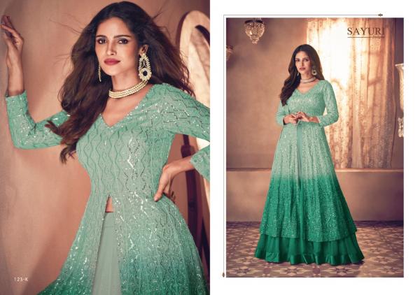 Sayuri Designer Noor Platinum Shaded 123 Colors  