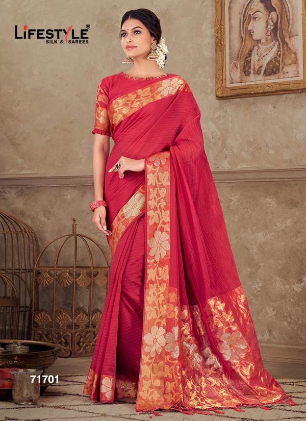 Lifestyle Saree Lashkara 71701-71706-Series 