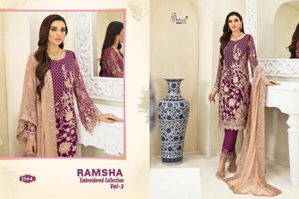 Shree Fabs Ramsha Embroidered Collection Vol-3 1564-1565 Series 