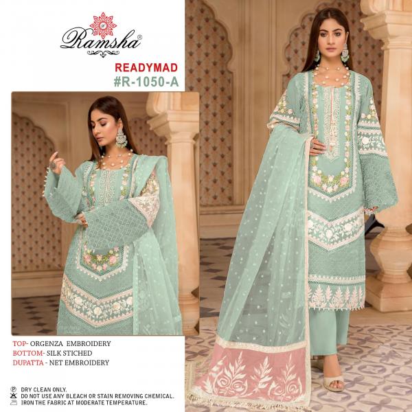 Ramsha Suit Ready Made R-1050 Colors  