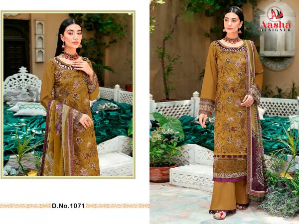 AASHA DESIGNER CHEVRON PREMIUM COLLECTION VOL-1 1071 TO 1073 