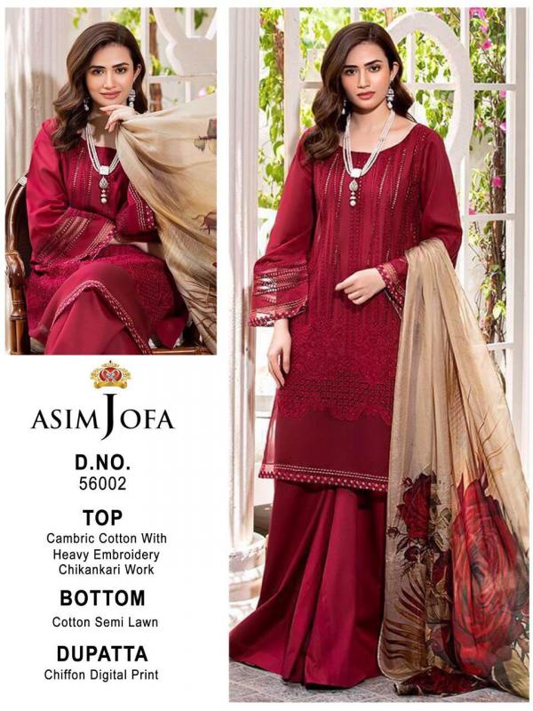 Asim Jofa Super Hit 56002 Dress Material  