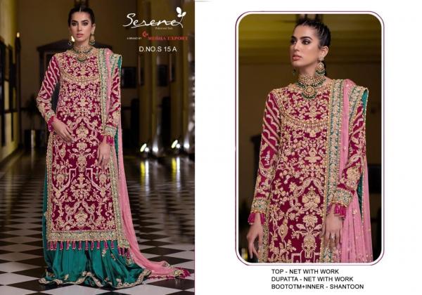 Serene Pakistani Suits S-15 Colors  