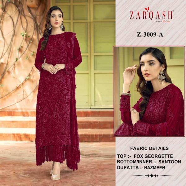 Zarqash Pakistani Suit Z-3009 New Colors  