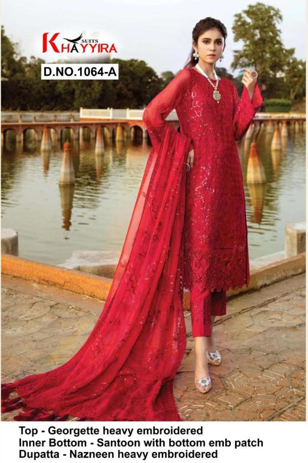 Khayyira Suits 1064 Colors Pakistani Suits 