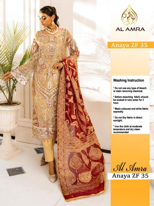 AL Amra Anaya Lawn ZF-35 Salwar Suits 