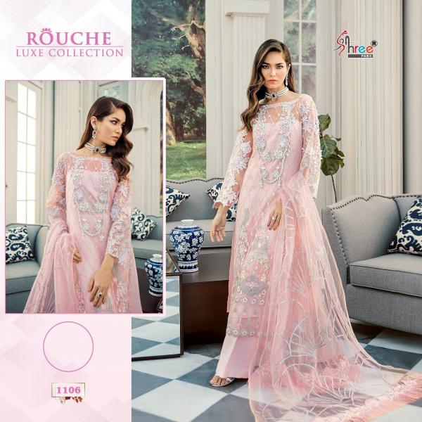 Shree Fabs Rouche 1106 Pink Salwar Suit 