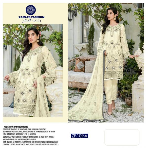 Zainab Fashion Amber Gohar Hit Collection ZF-109 Colors  