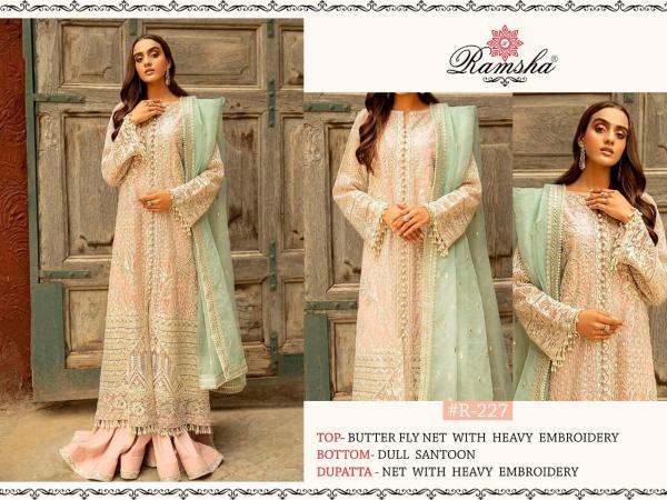 Ramsha 227 Net Designer Salwar Suit 