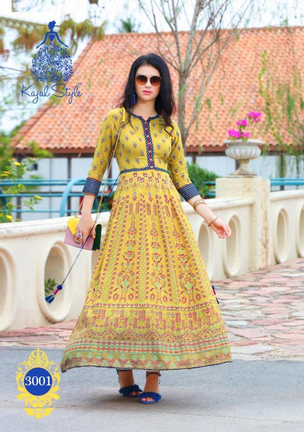 Kajal Style Fashion Color Bar Vol-3 3001-3010 Series 