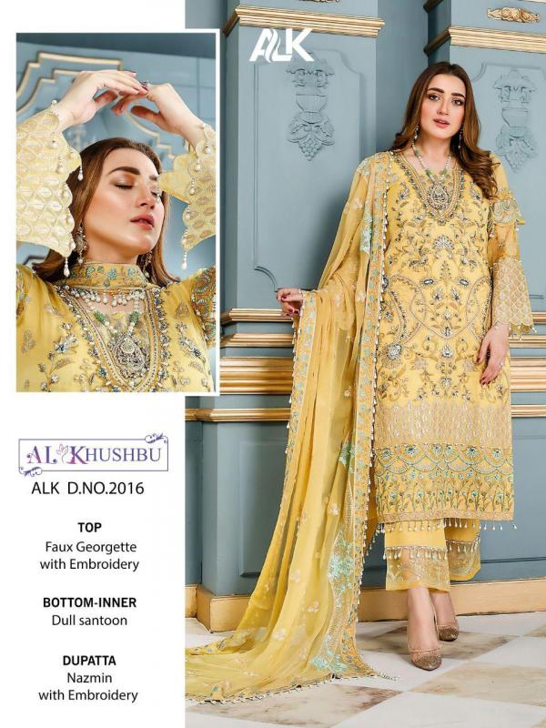 AL Khushbu Pakistani Suit 2016 Design  