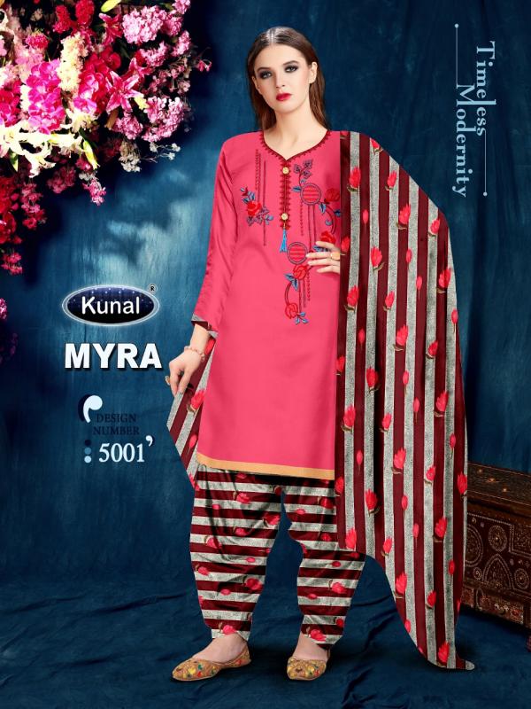 Kunal Fashions Myra Vol-5 5001-5008 Series  