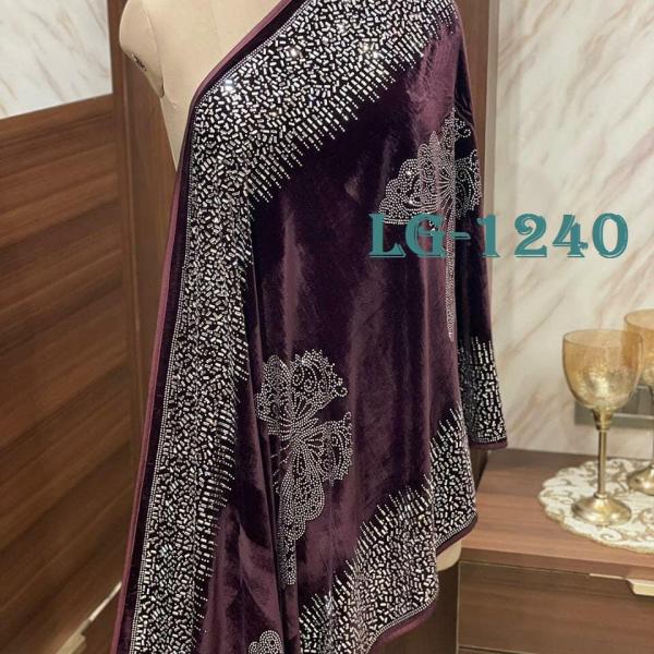 Party Wear Velvet Designer Saree LG-1240 Colors  