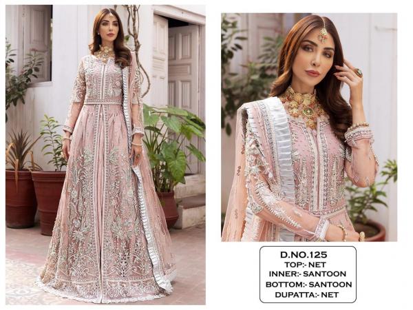 Pakistani Designer Suit KF-125 Colors  