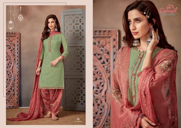 Sarmaaya Fashion Saanchi Patiyala 38001-38008 Series  