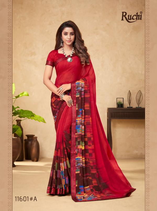 Ruchi Saree Saundarya 11601-11606 Colors Series  