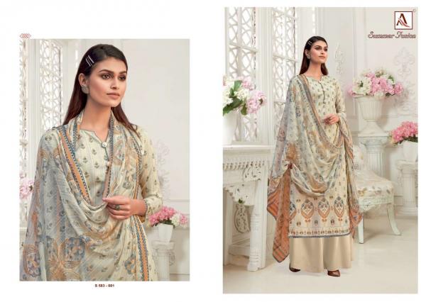 Alok Suits Summer Fusion 583-001 To 583-010 Series 
