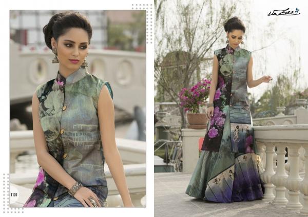 Aarzaa Catwalk Artsilk Designer Gown 1101 1109 Series