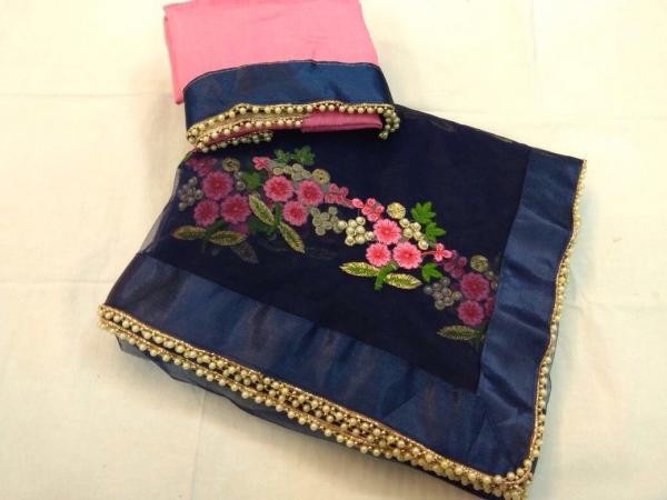 Designer Party Wear Premium Quality Embroiderd Saree  