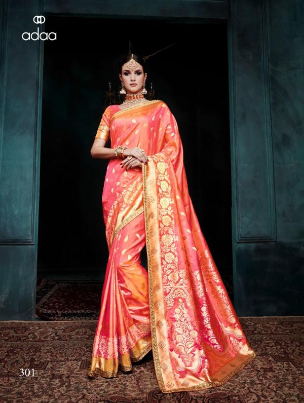 Adaa Designer Banarasi Silk Saree 301 310 Series 