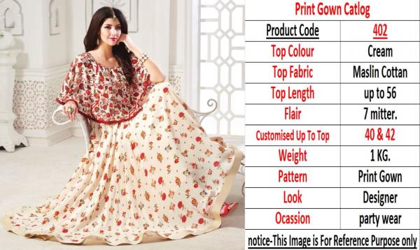 Designer Print Gown Collection 402