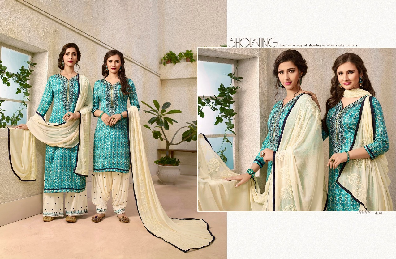 Kessi Fabrics Colour's By Patiala House 4141