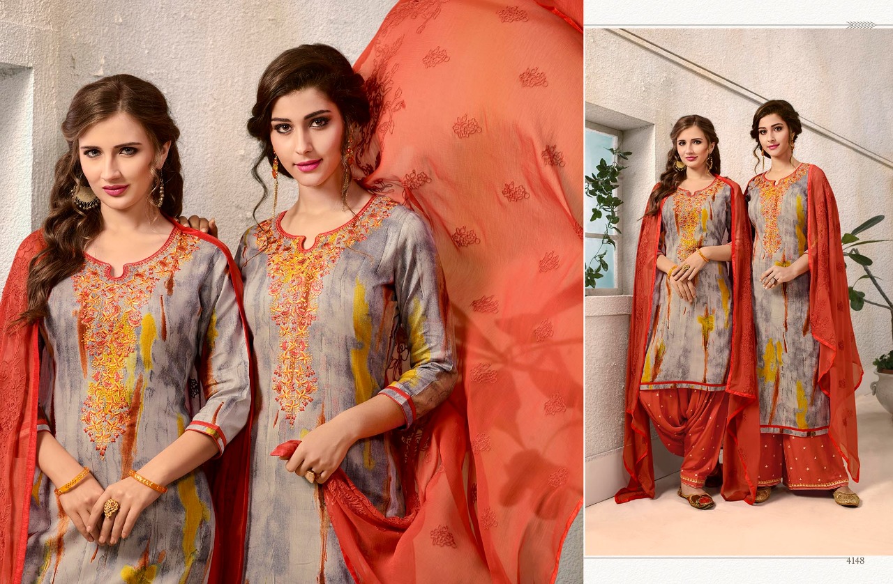 Kessi Fabrics Colour's By Patiala House 4148