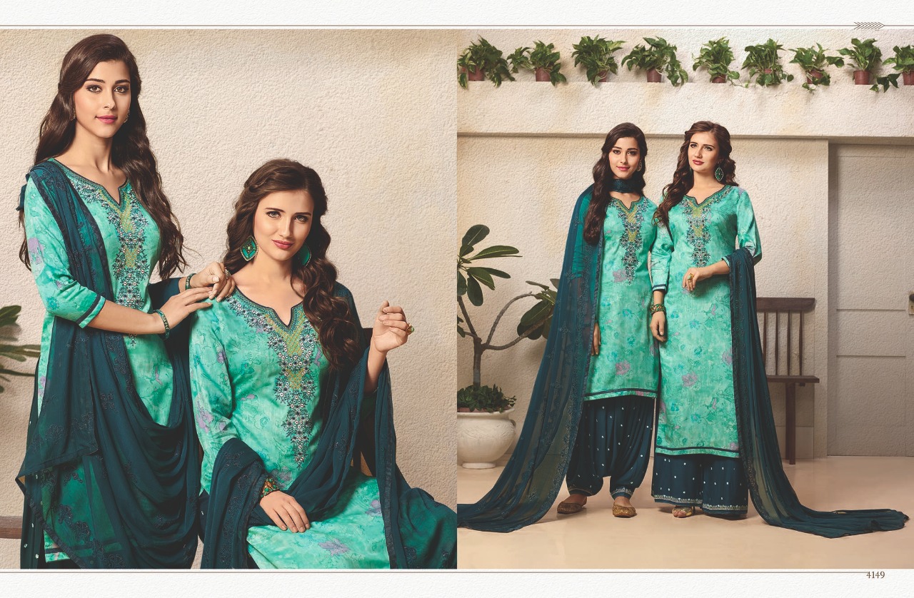 Kessi Fabrics Colour's By Patiala House 4149