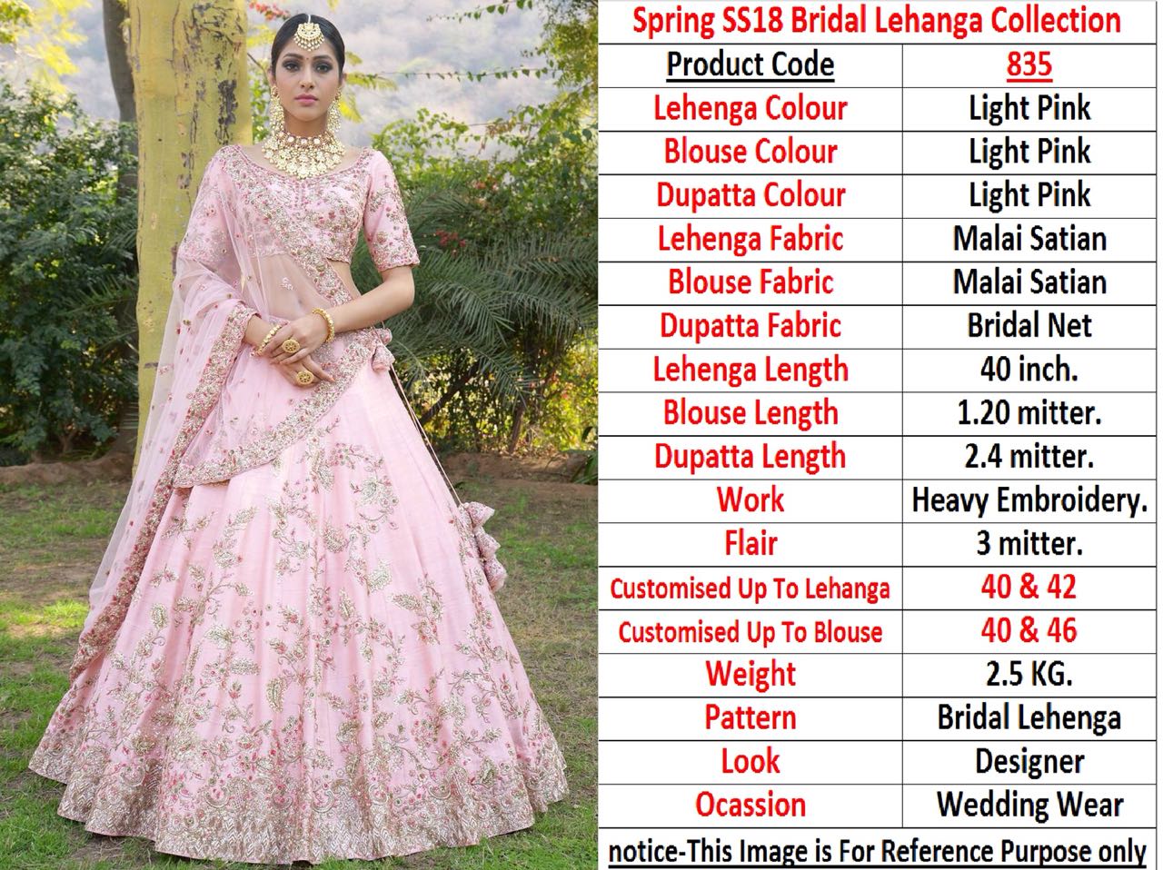 Spring SS18 Bridal Lehenga Collection 835